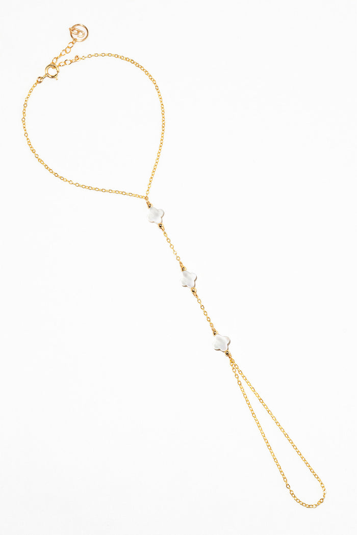 Yay Paris Swan Hand Jewel - Mother Of Pearl