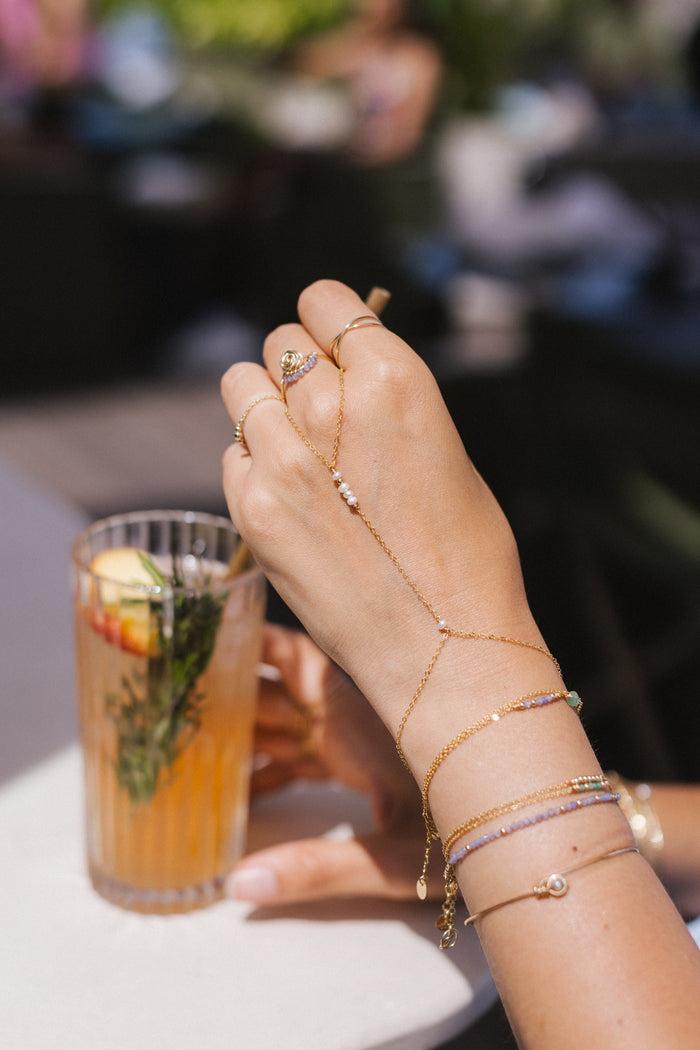 Yay Paris Théa Hand Jewel - Cultured Pearls