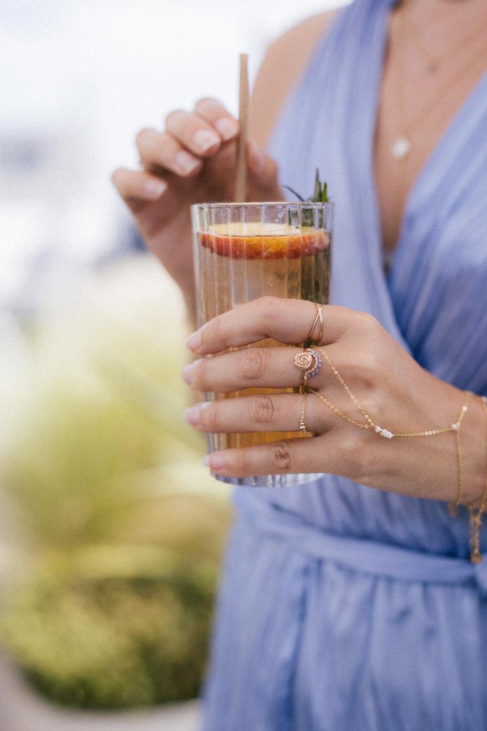 Yay Paris Théa Hand Jewel - Cultured Pearls