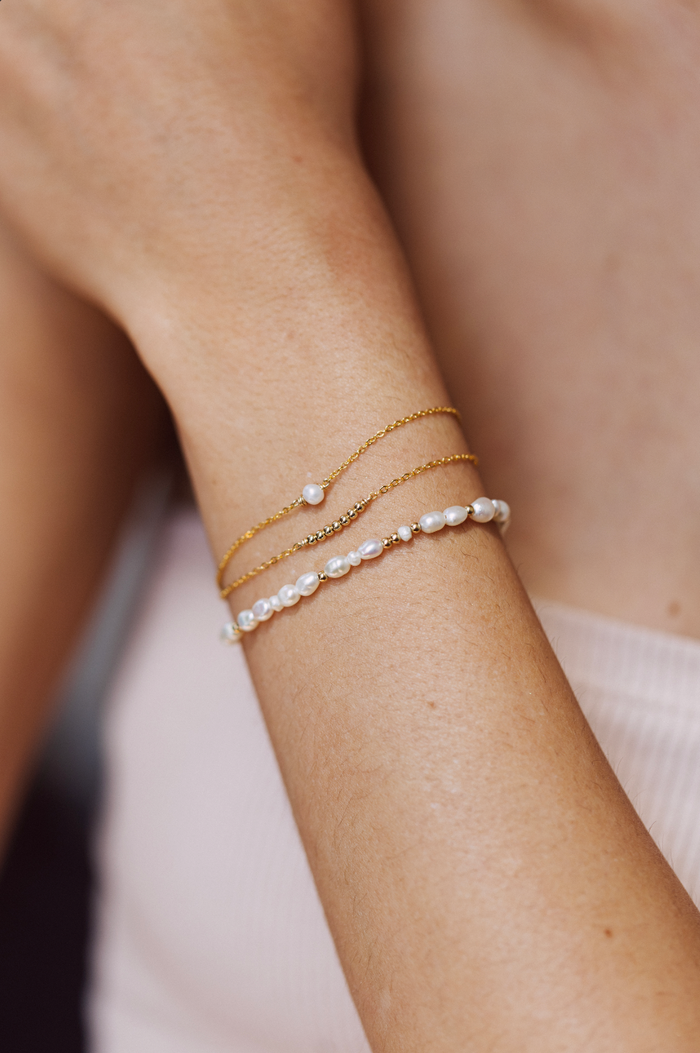 yay paris Trio bracelet box - Cultured pearl