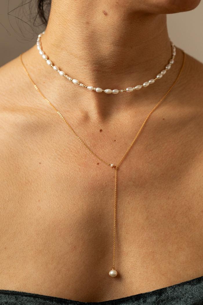 Yay Paris Vice Versa Necklace - Cultured Pearl