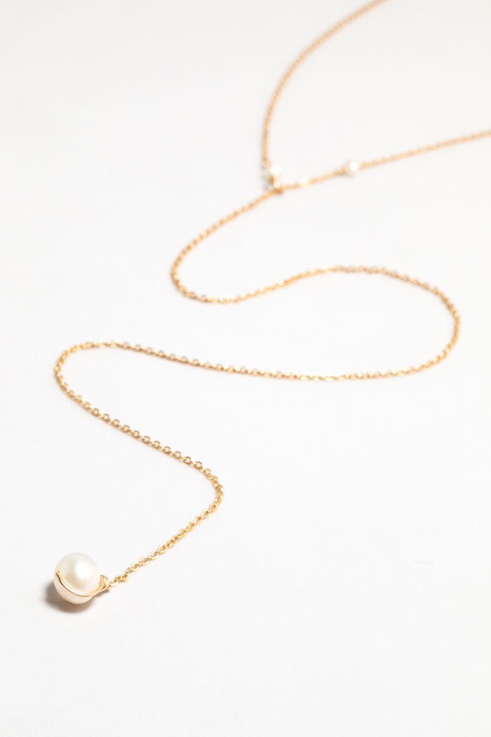 yay paris Vice versa necklace - Cultured pearl