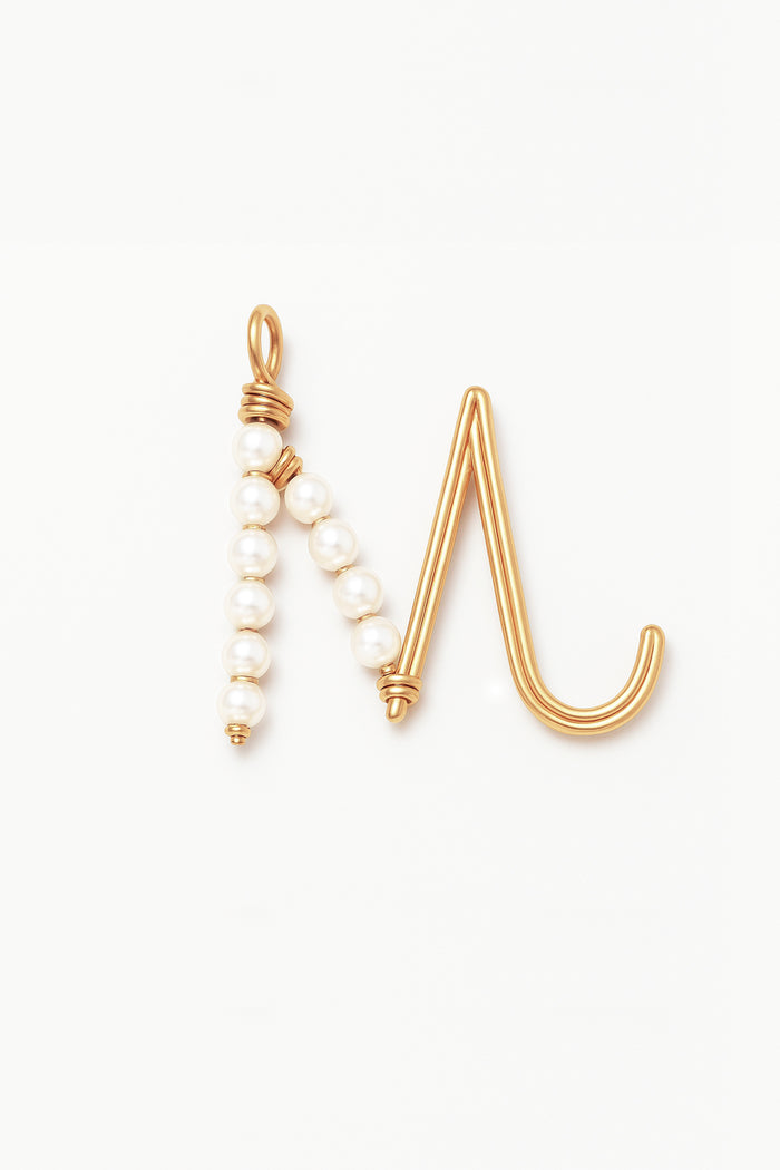 Yay Paris Woven Letter - Cultured Pearl