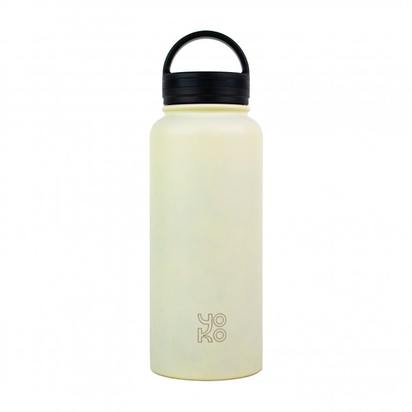 yoko design Bouteille isotherme 1 litre - XL - Blanc cassé- Yoko Play