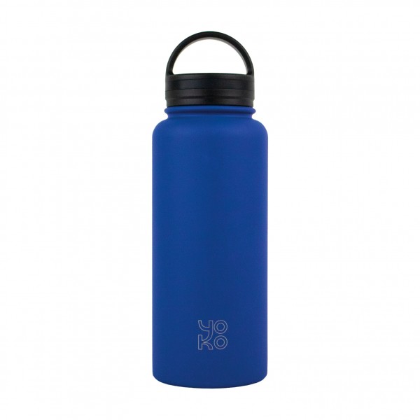 yoko design Bouteille isotherme 1 litre - XL - Bleu nuit - Yoko Play