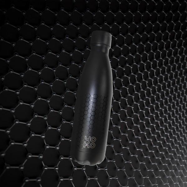 Yoko Design Bouteille Isotherme "Graphite" Noir 500 ML