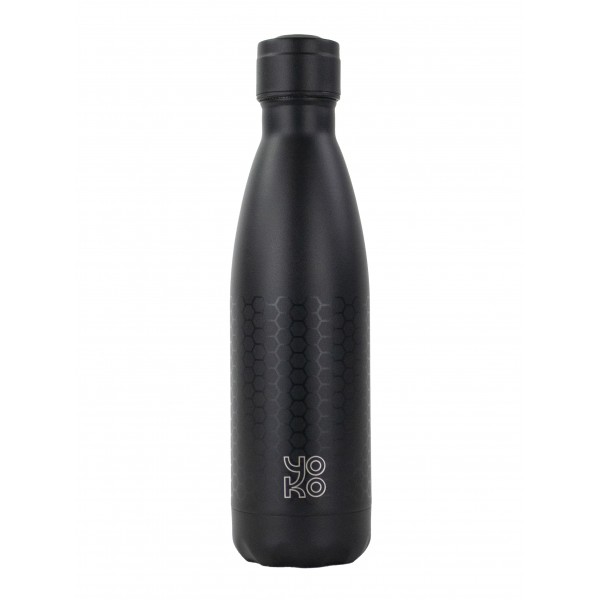 yoko design Bouteille isotherme "Graphite" Noir 500 ML