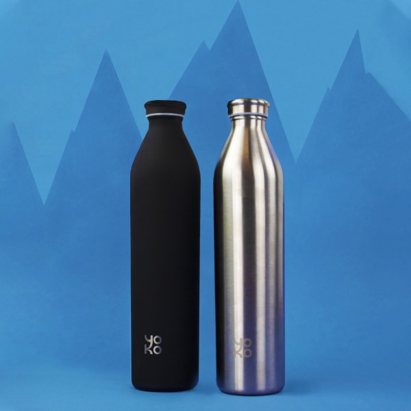 Yoko Design Bouteille Isotherme - Inox - Grand Format - 1 L