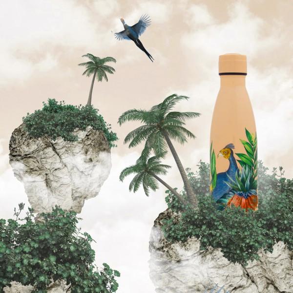 Yoko Design Bouteille Isotherme Jardin Botanique - Paon 500 Ml