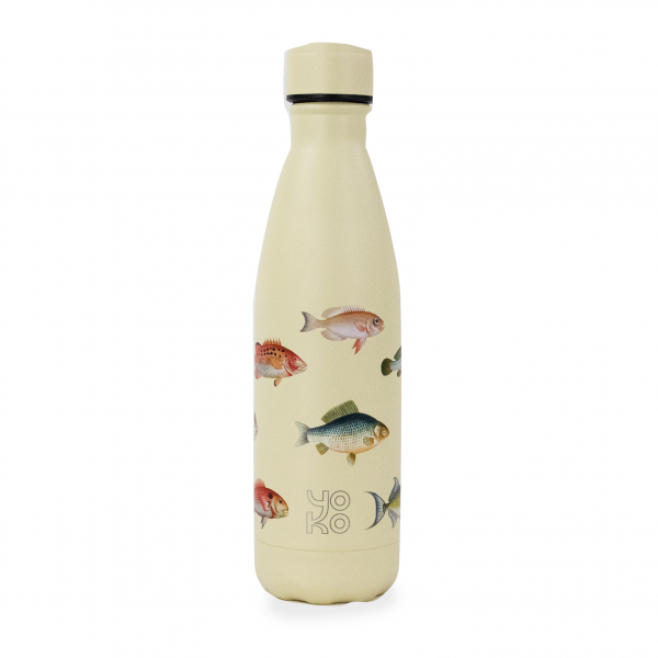 yoko design Bouteille isotherme Plage - Poisson - 500ml