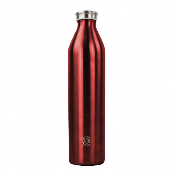 yoko design Bouteille isotherme - rouge - grand format - 1 L