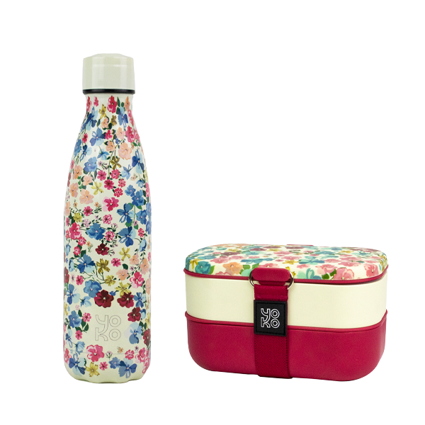 yoko design Combo Lunchbox + 1 bouteille isotherme 500ml - Giverny