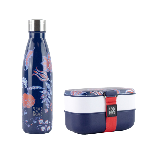yoko design Combo Lunchbox + 1 bouteille isotherme 500ml - Séoul