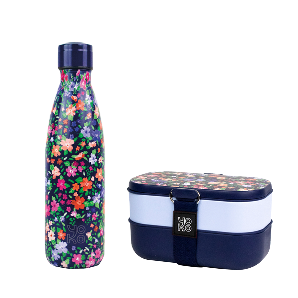 yoko design Combo Lunchbox + 1 bouteille isotherme 500ml - Venise