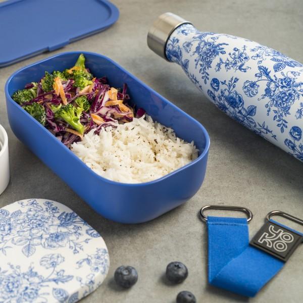 Yoko Design Combo Lunchbox + Bouteille Isotherme 500ml - Toile De Jouy