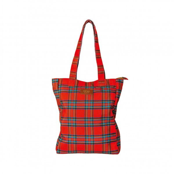 Yoko Design Duo Tote-bag & Pochette D'ordinateur - Tartan