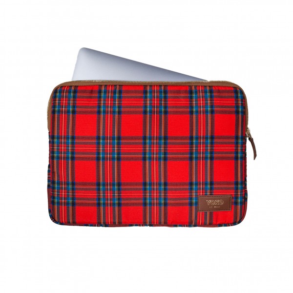 Yoko Design Duo Tote-bag & Pochette D'ordinateur - Tartan