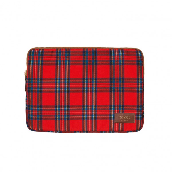 yoko design Housse d'ordinateur 13 & 14 pouces - Tartan