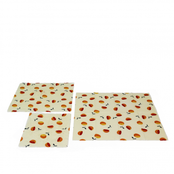 yoko design Lot de 3 Emballages Beewraps Motif Fruit