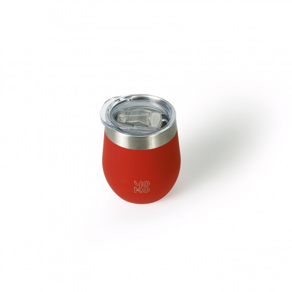 Yoko Design MUG Isotherme Avec Couvercle 250 Ml - Rouge