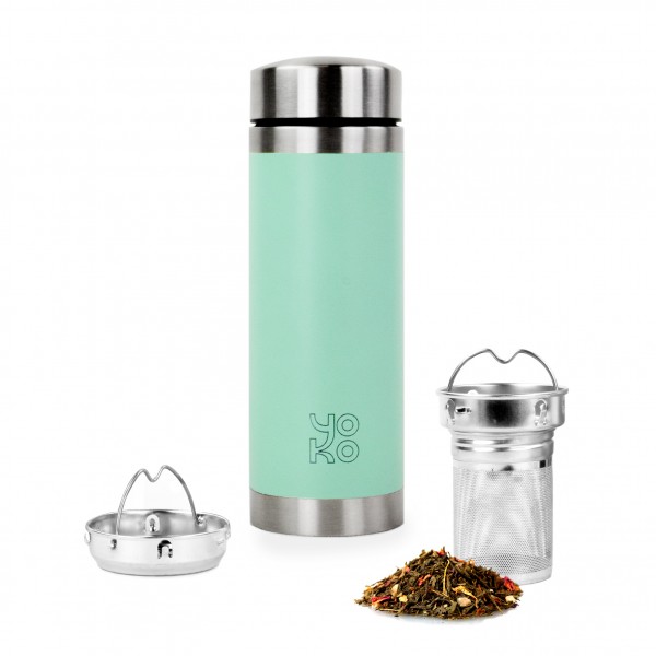 yoko design Théière isotherme LiberTea menthe 350 ml