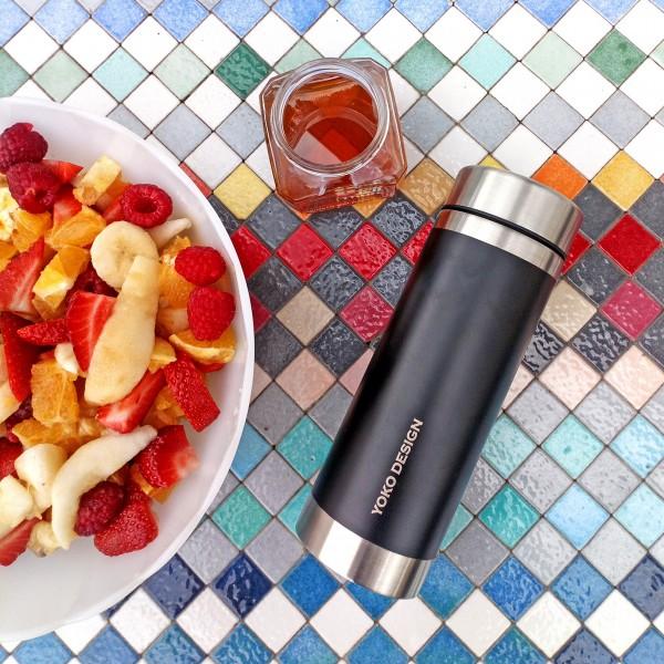 Yoko Design Théière Isotherme "LiberTea" Noire 350 Ml