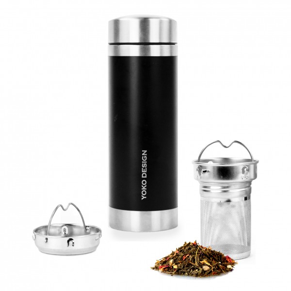 yoko design Théière isotherme "LiberTea" noire 350 ml