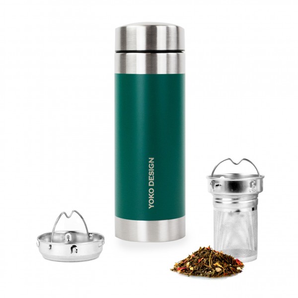 yoko design Théière isotherme LiberTea Vert foret 350 ml