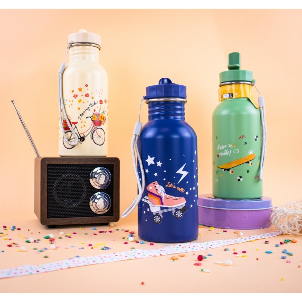 Yoko Design Bouteille Enfant "Let's Roll" 500ml