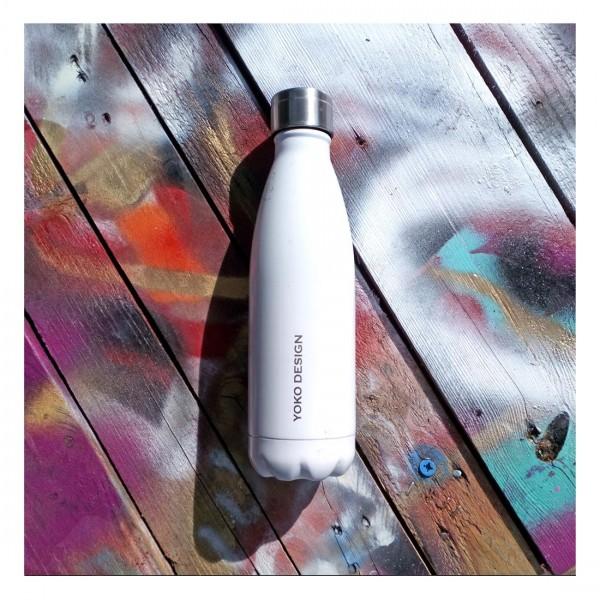 Yoko Design Bouteille Isotherme Blanche 500ml
