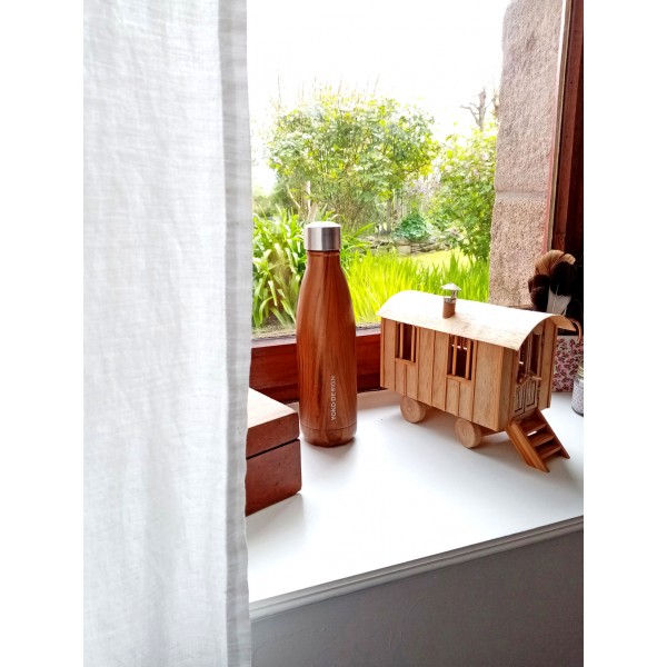 Yoko Design Bouteille Isotherme Bois 500ml