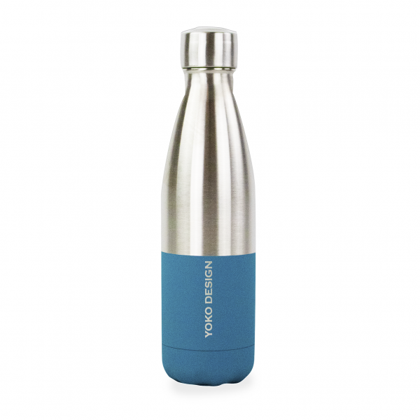 yoko design Bouteille isotherme DUO Bleue 500ml