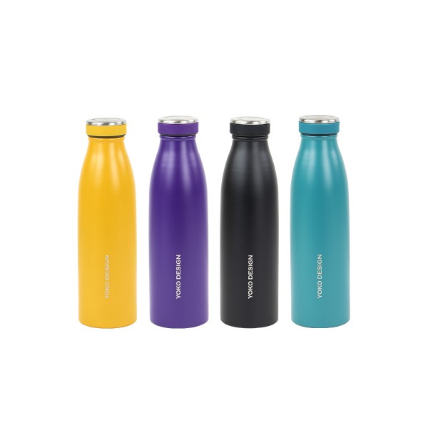 Yoko Design Bouteille Isotherme Milk Noire 500ml