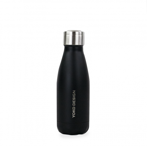 yoko design Bouteille isotherme Noire 260ml