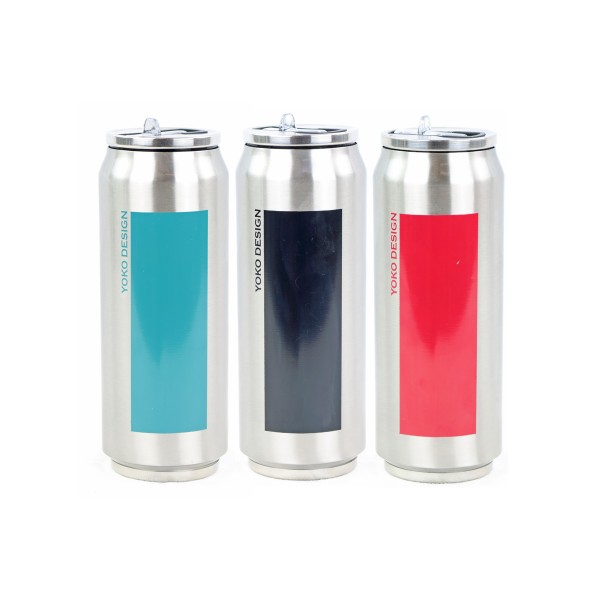 Yoko Design Canette Isotherme Duo Noire 500ml