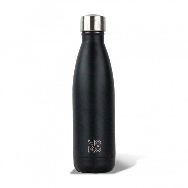 Yoko Design Gourde Friendly - Bouteille 500 Ml - Noire