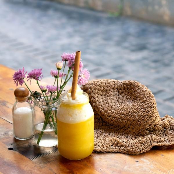 Yoko Design Lot De 4 Pailles En Bambou