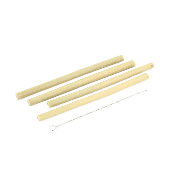 Yoko Design Lot De 4 Pailles En Bambou