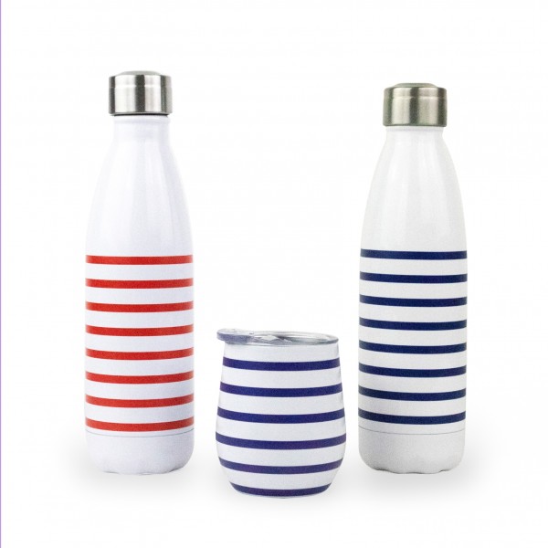 Yoko Design Mug Isotherme - 250 Ml - Marinière