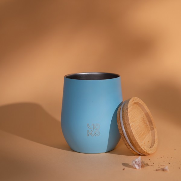 Yoko Design Mug Isotherme 250ml - Pastels- Bleu Ciel