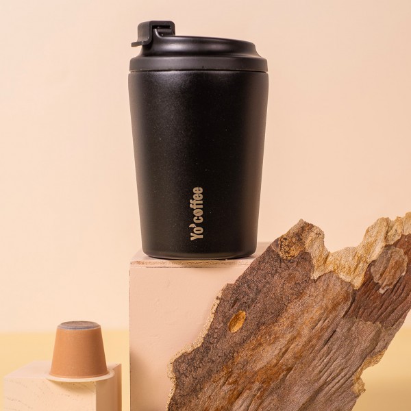 Yoko Design Mug Isotherme 350 Ml - Noir- Yo'coffee