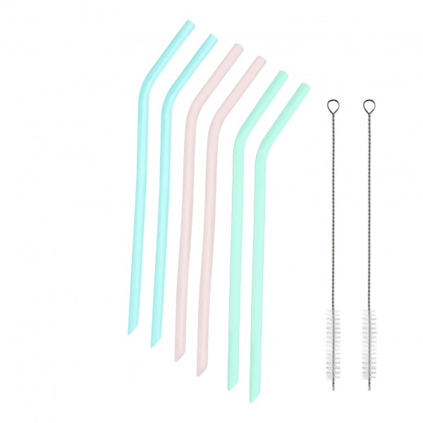 Yoko Design Pailles En Silicone - Lot De 6