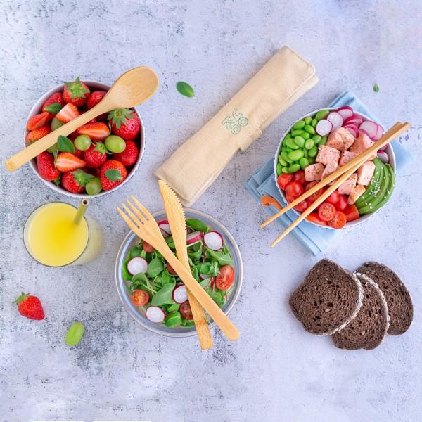 Yoko Design Set De Couverts En Bambou