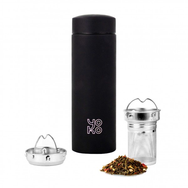 yoko design Théière isotherme All Black 350ml