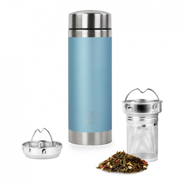 yoko design Théière isotherme Glitter bleue 350 ml