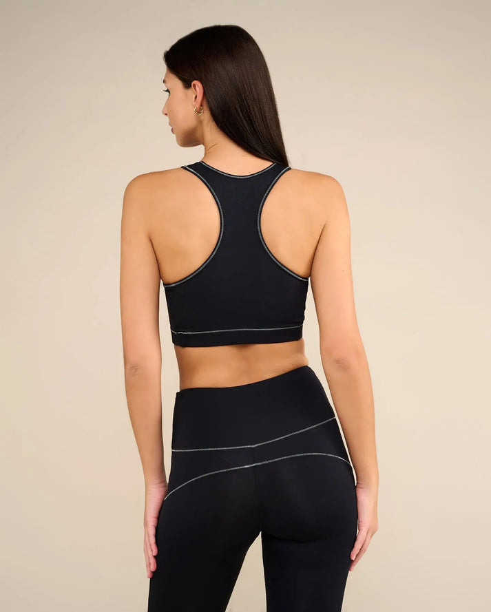 Yuj Paris Brassière De Yoga Noir/silver ANAHATA - YUJ Paris