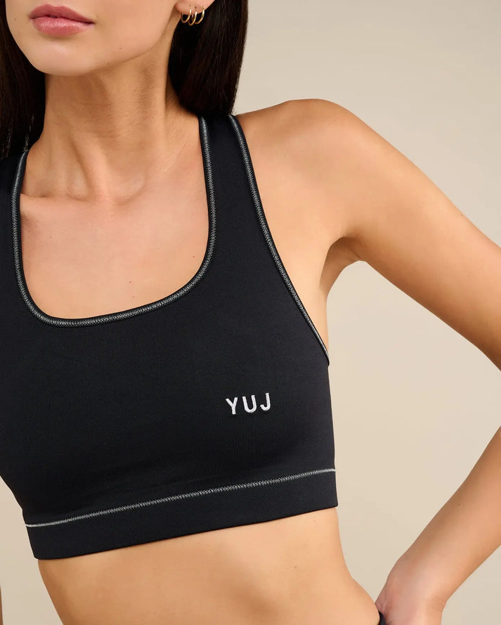 Yuj Paris Brassière De Yoga Noir/silver ANAHATA - YUJ Paris