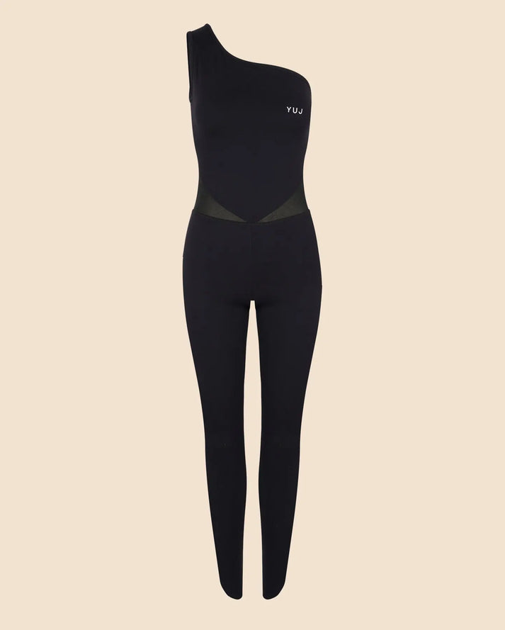 Yuj Paris Combinaison Asymétrique De Yoga Noire SAVASANA - YUJ Paris