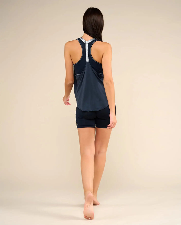 Yuj Paris Débardeur De Yoga Ash Blue Et Silver LEOTEE - YUJ Paris