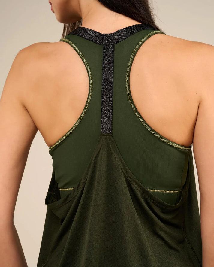 Yuj Paris Débardeur De Yoga Kaki Et Noir LEOTEE - YUJ Paris